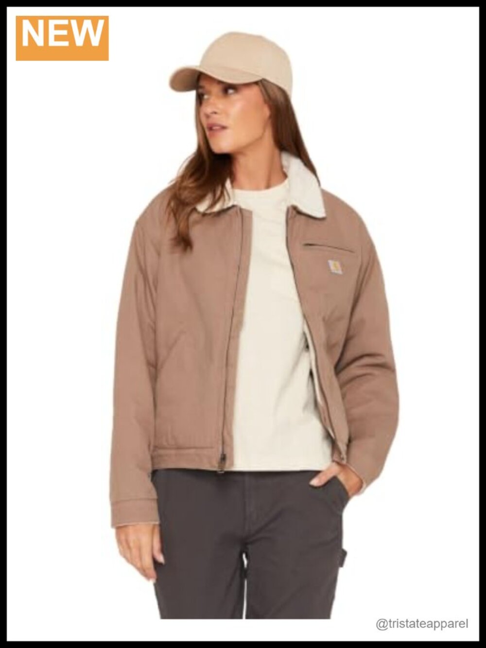 Sherpa Lined Detroit Jacket Stretch Canvas Work Outerwear